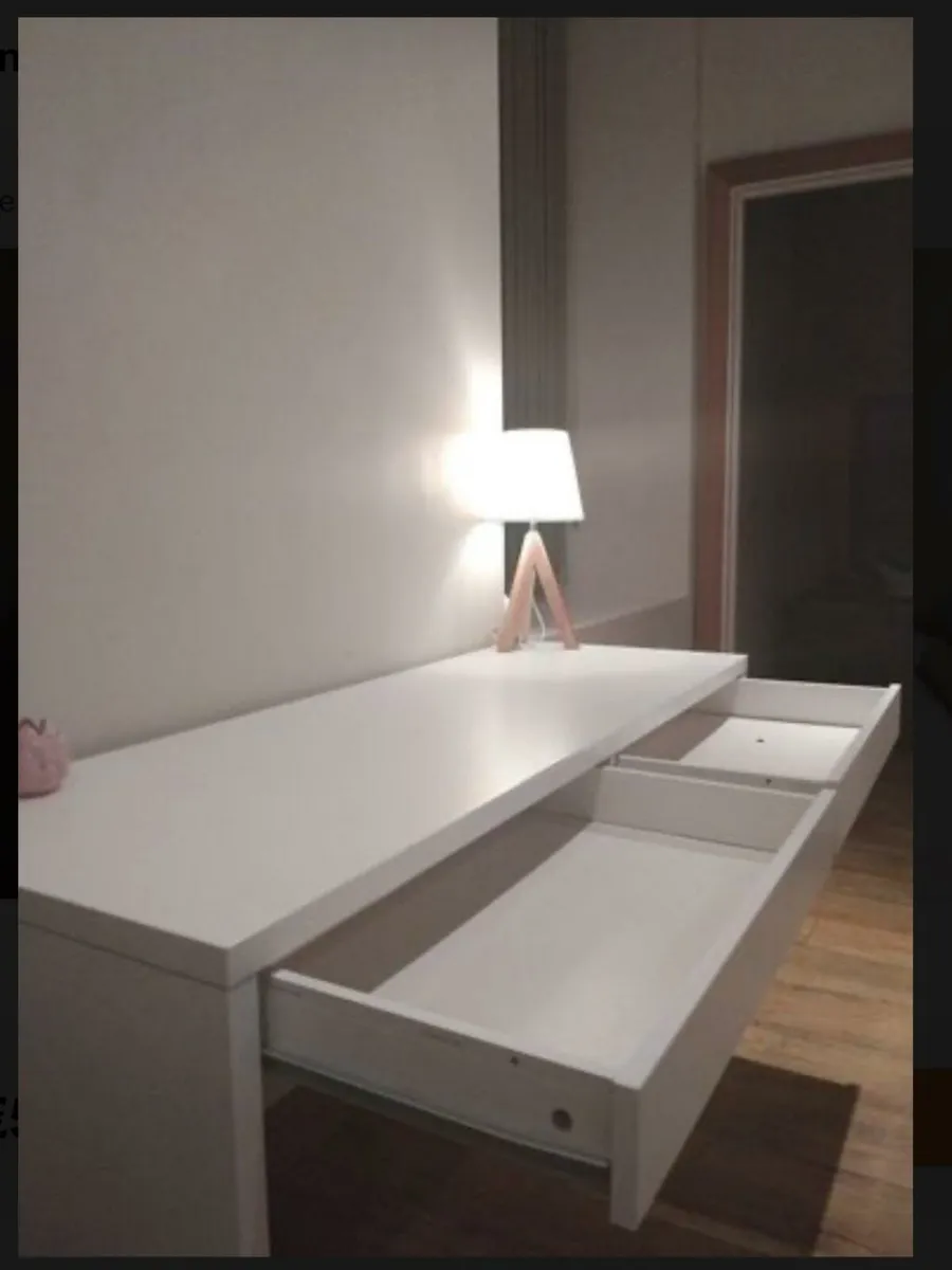 Desk with 2 drawers - Image 1