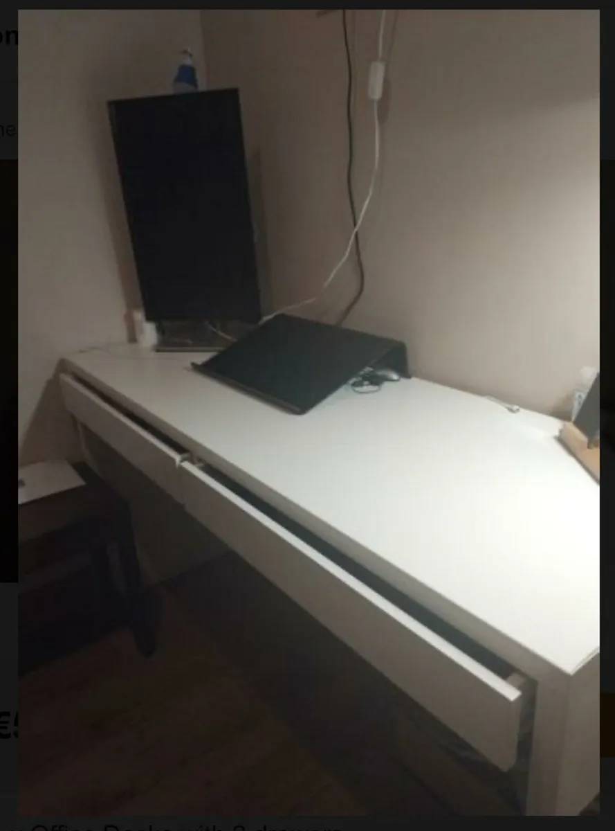 Desk with 2 drawers - Image 4