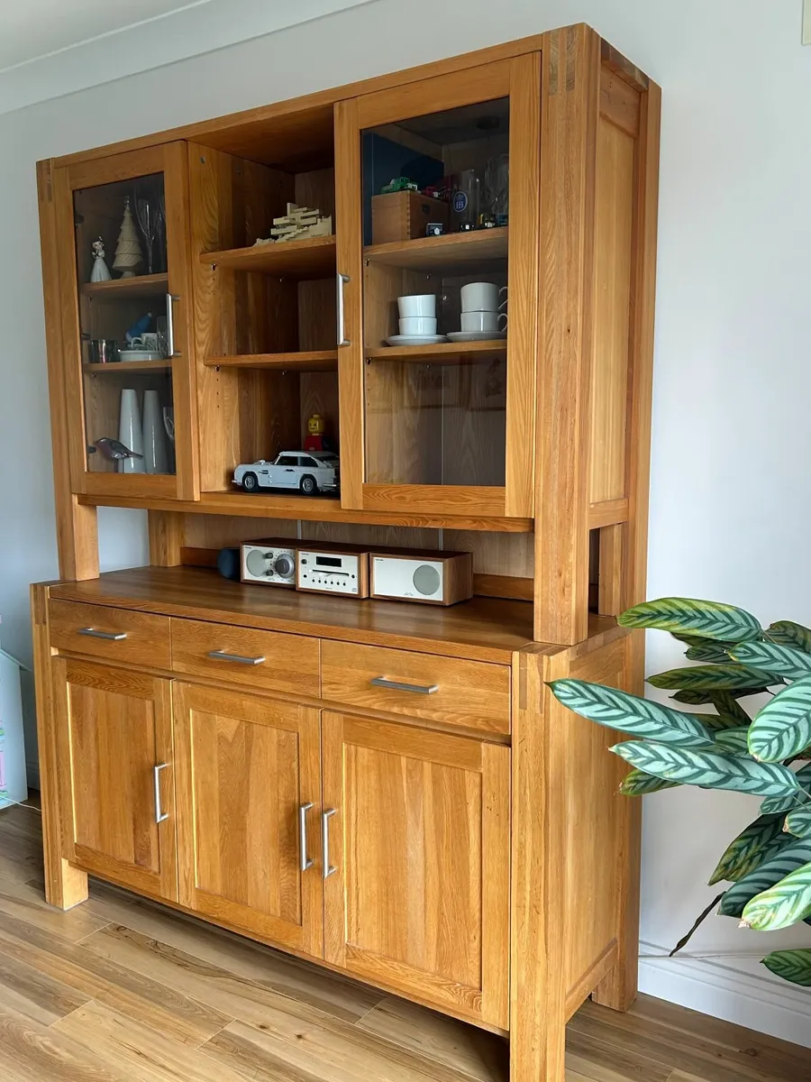 Solid Oak Cabinet for Dining/Living Rm or Kitchen - Image 2