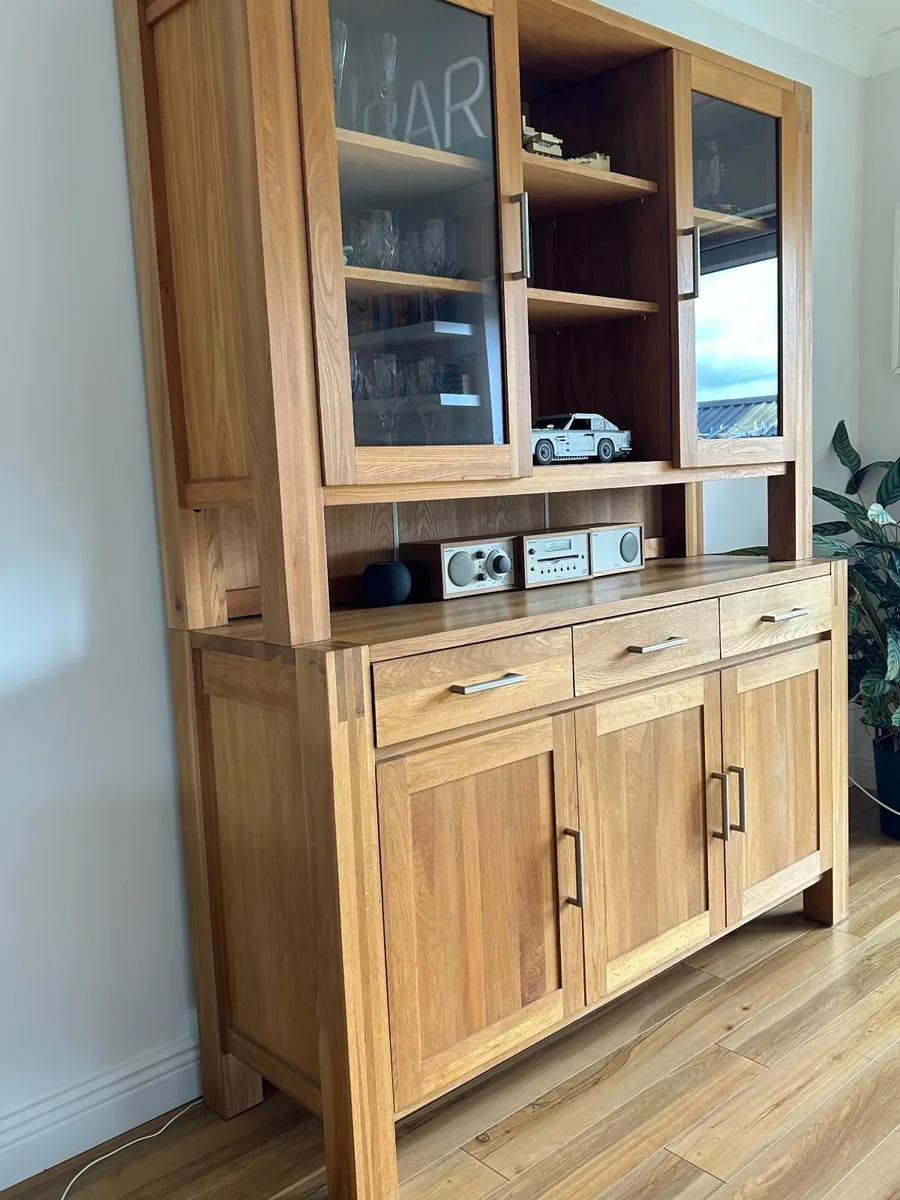 Solid Oak Cabinet for Dining/Living Rm or Kitchen - Image 3