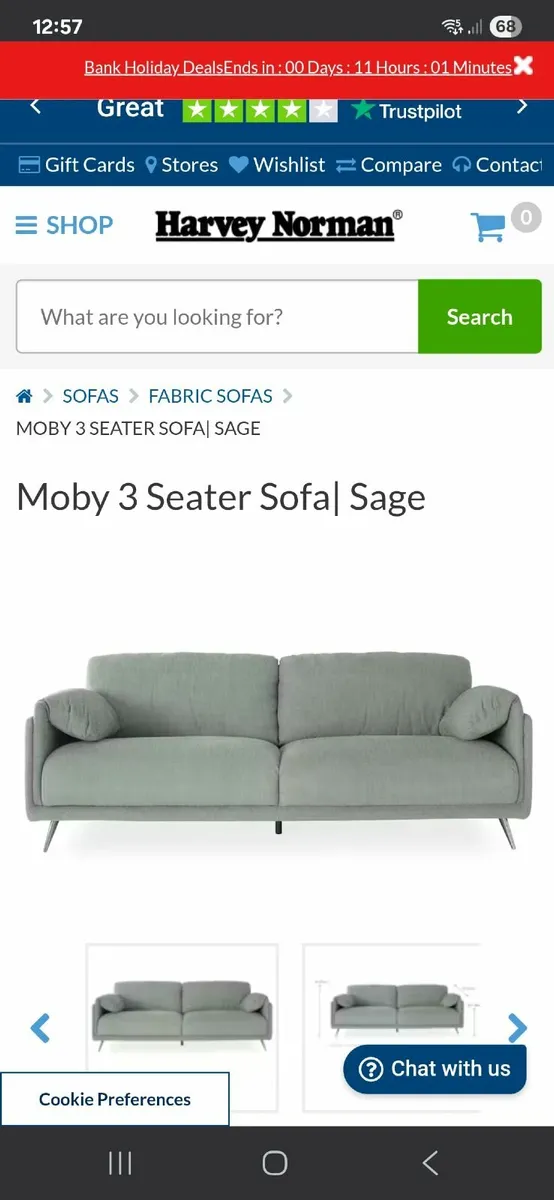 3 seater sofa and Armchair - Image 4