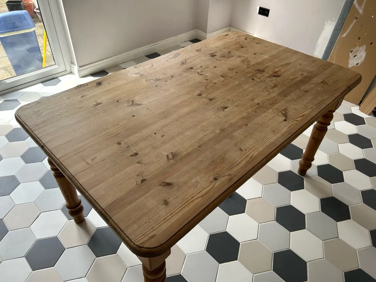 Solid Wood Kitchen Table - Image 1