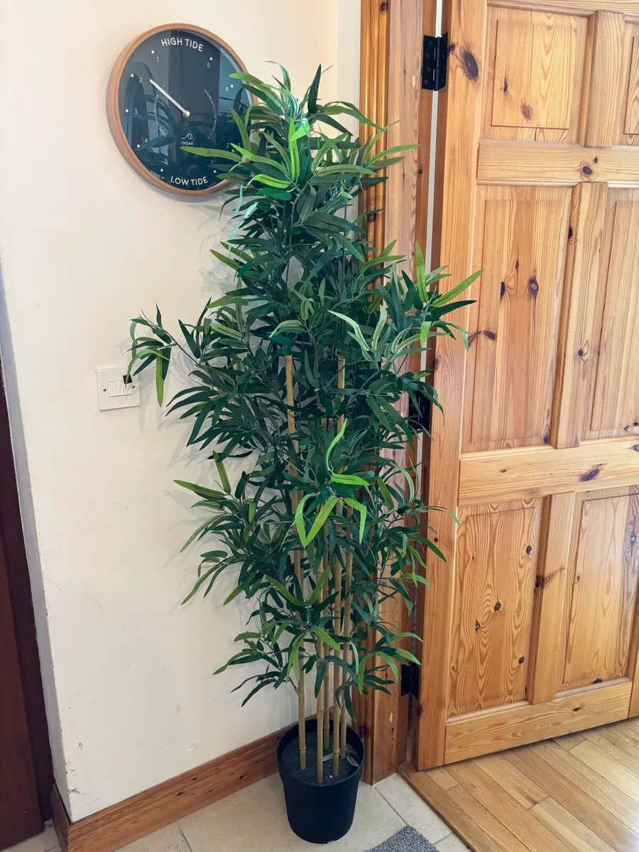 2 artificial bamboo plants - Image 1