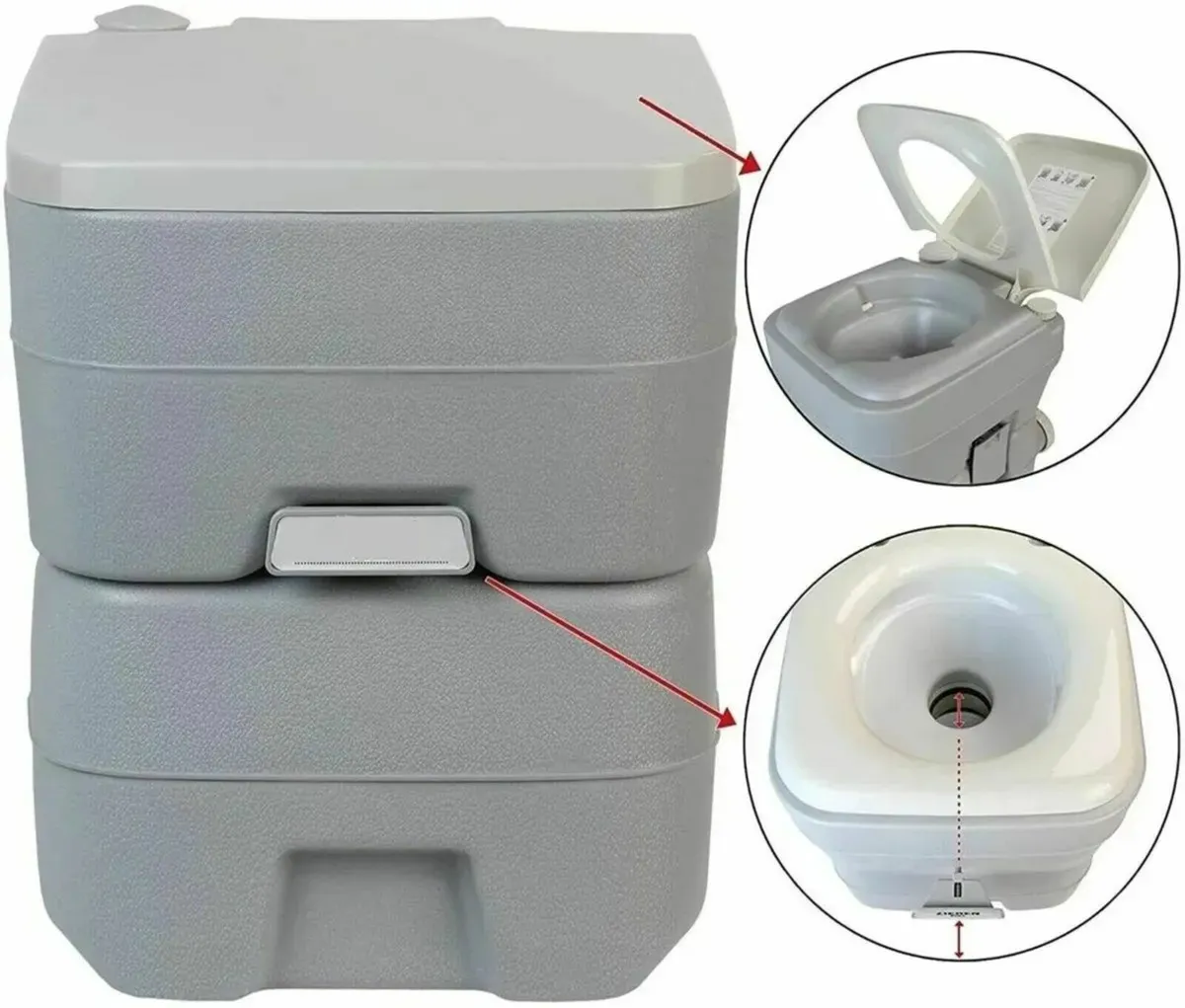 Camping Toilet Portable Fresh Deluxe Outdoor - Image 2