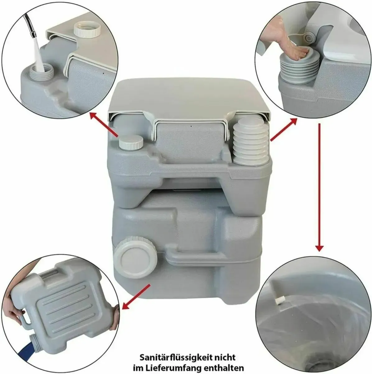 Camping Toilet Portable Fresh Deluxe Outdoor - Image 3