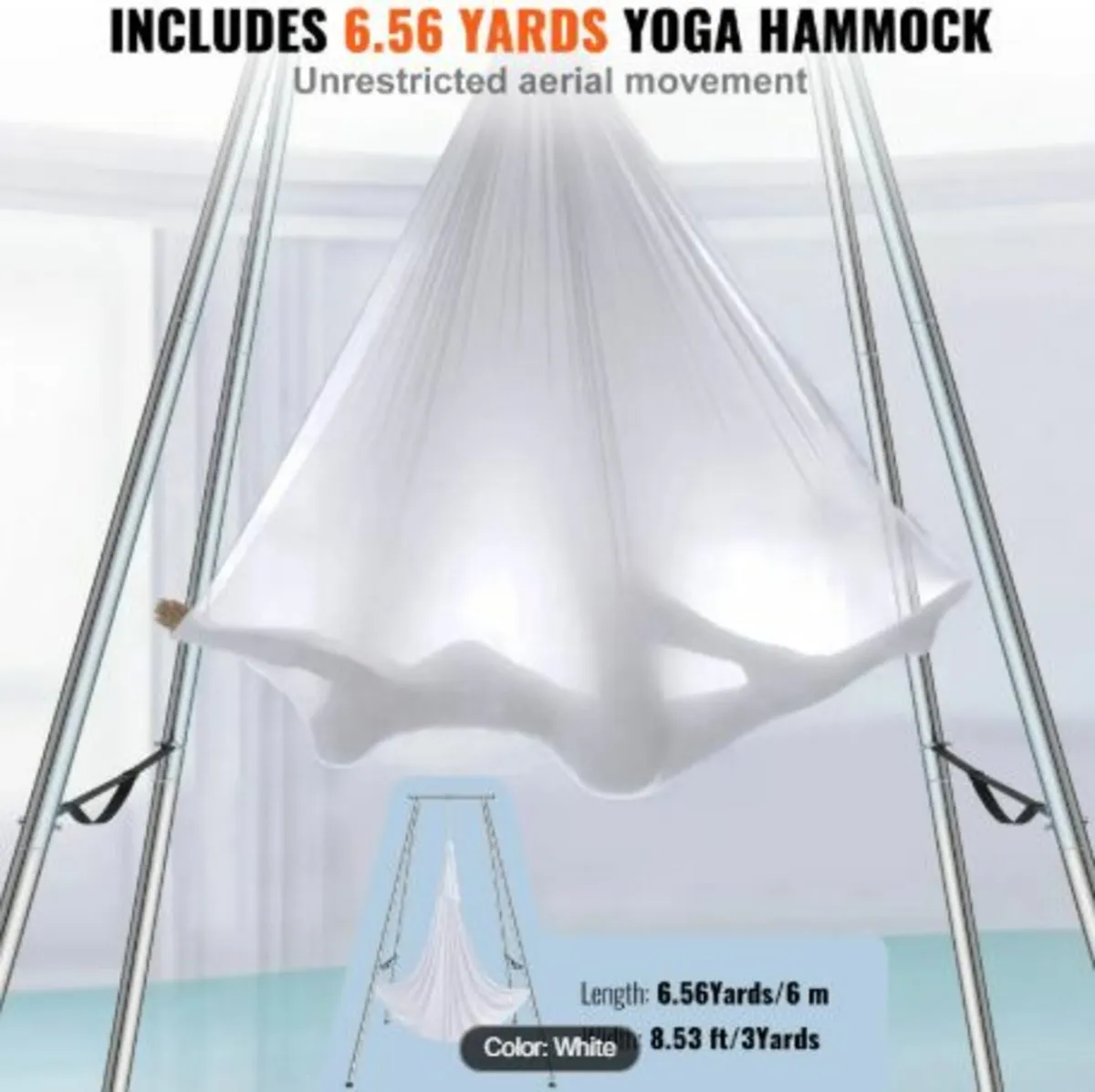 Aerial Yoga Frame & Yoga Hammock, 9.67 ft Height - Image 2
