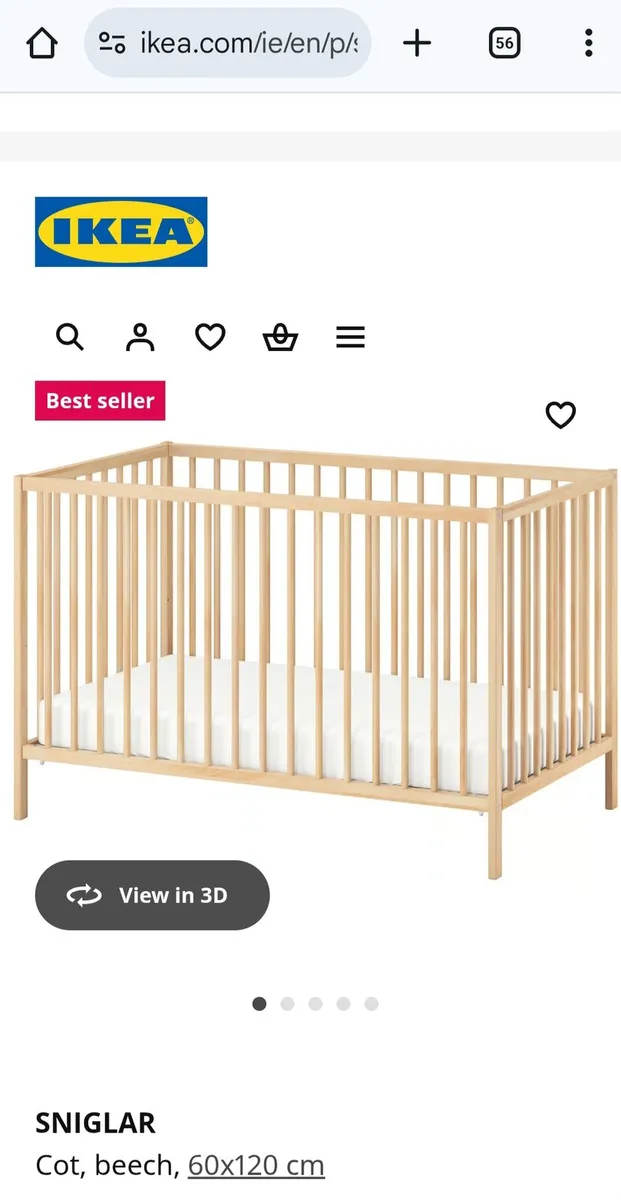 Ikea cot bed - Image 3