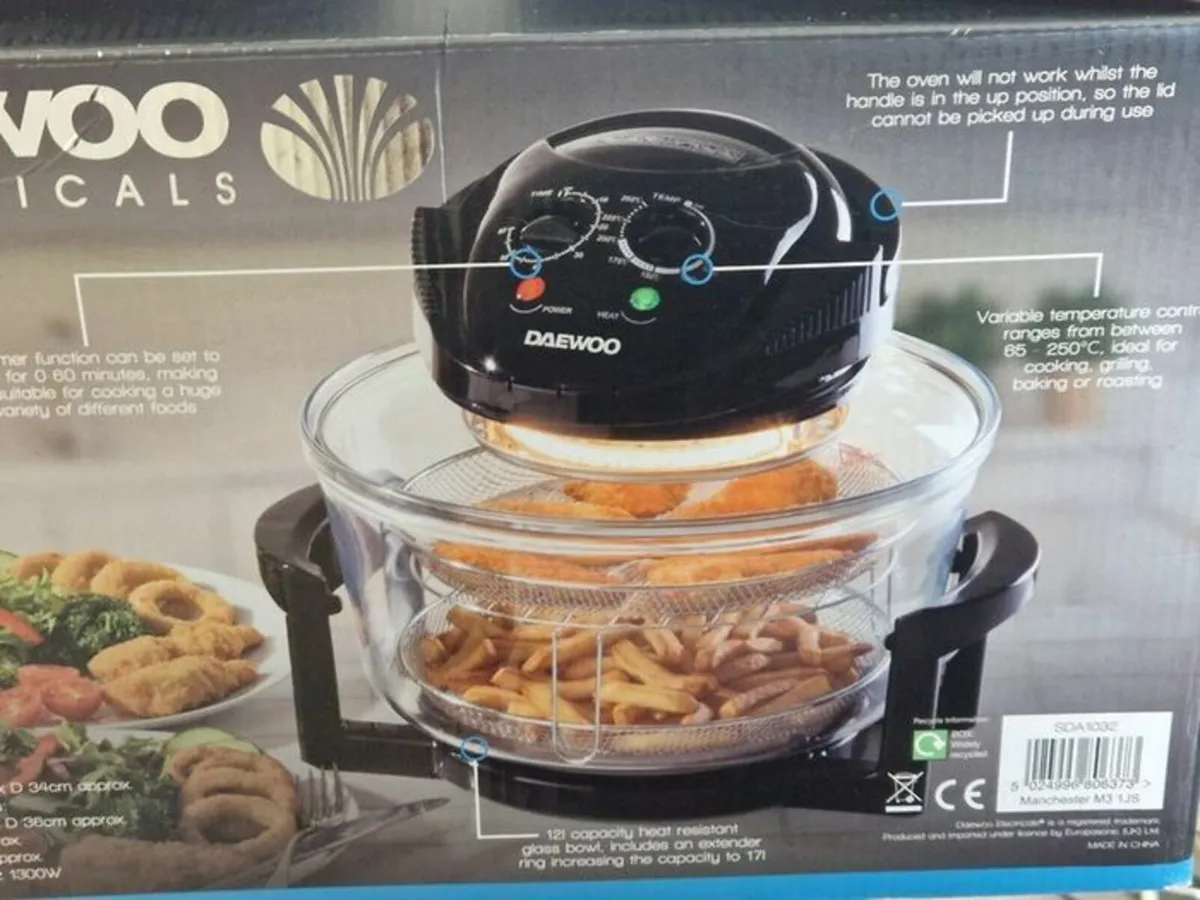 DAEWOO 12L Halogen Air Fryer - Image 2