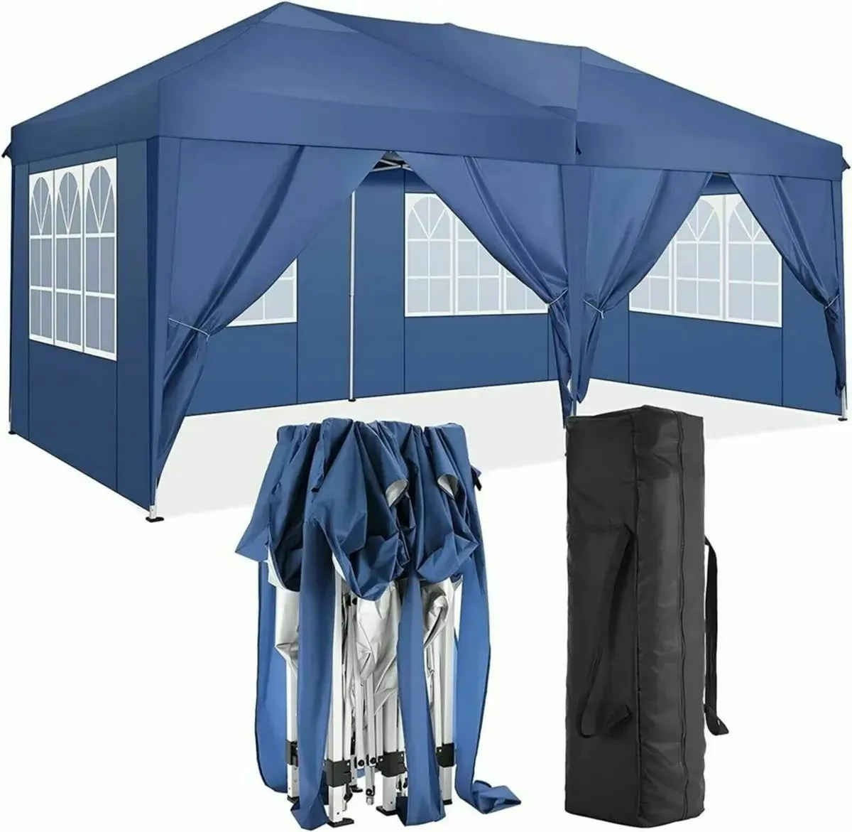 Gazebo Popup Garden Tent 3x6m Folding Shelter - Image 3