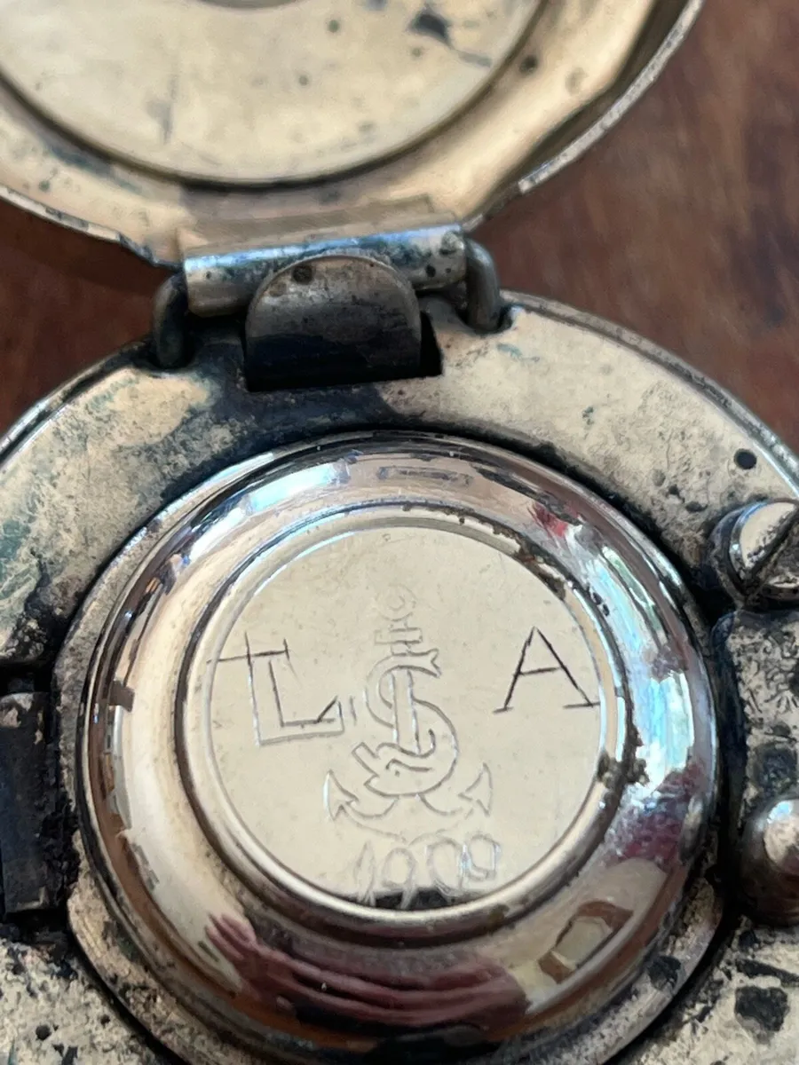 Antique Travel Inkwell - Image 2