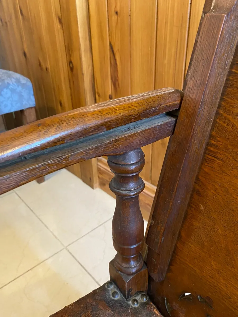 c1890 "GILLOWS METAMORPHIC LIBRARY ARMCHAIR TABLE - Image 3