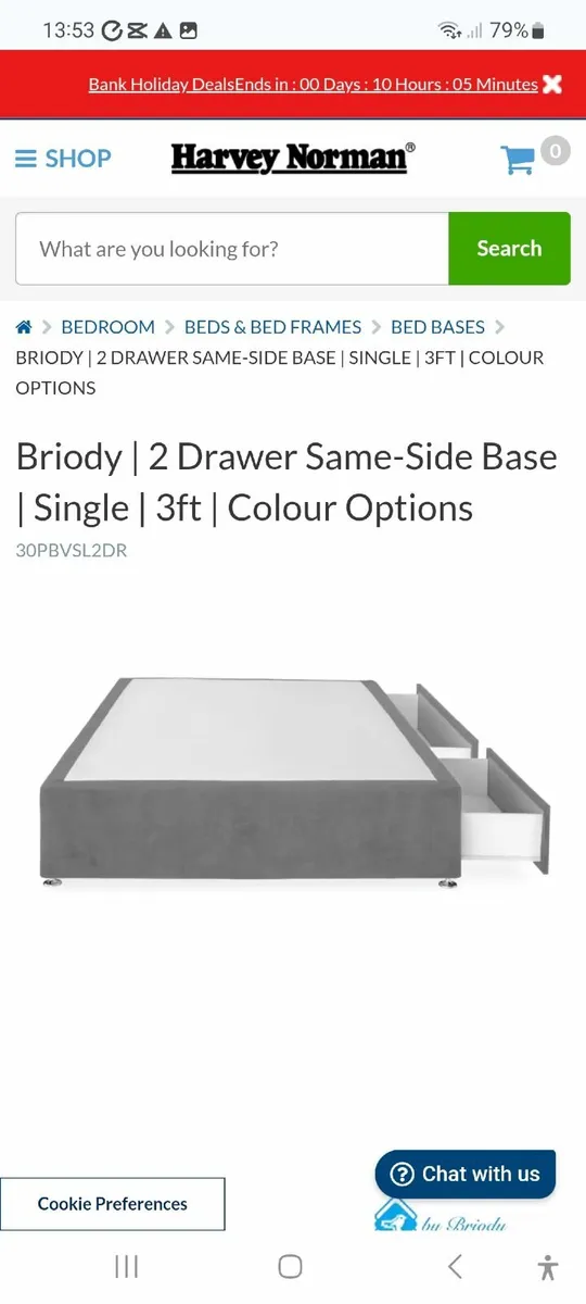 Single bed with mattress - Image 2