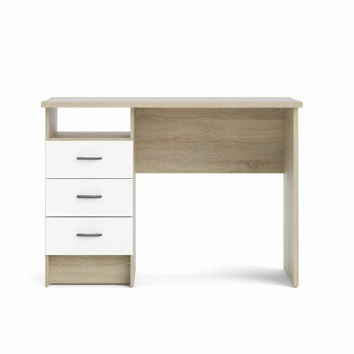 Zoe Desk Oak & White  120x50x72 - Image 1