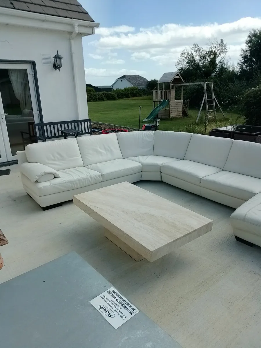 Leather corner sofa - Image 3