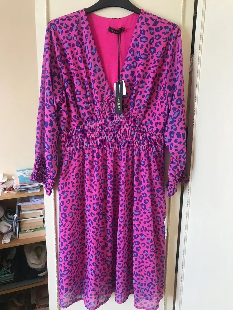 New Pink & Purple Pala’Doro Dress.Size 12 .€18 - Image 4