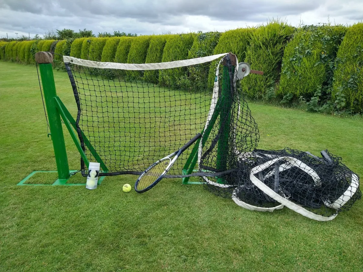 Tennis / Padel net and posts €275 ono - Image 1