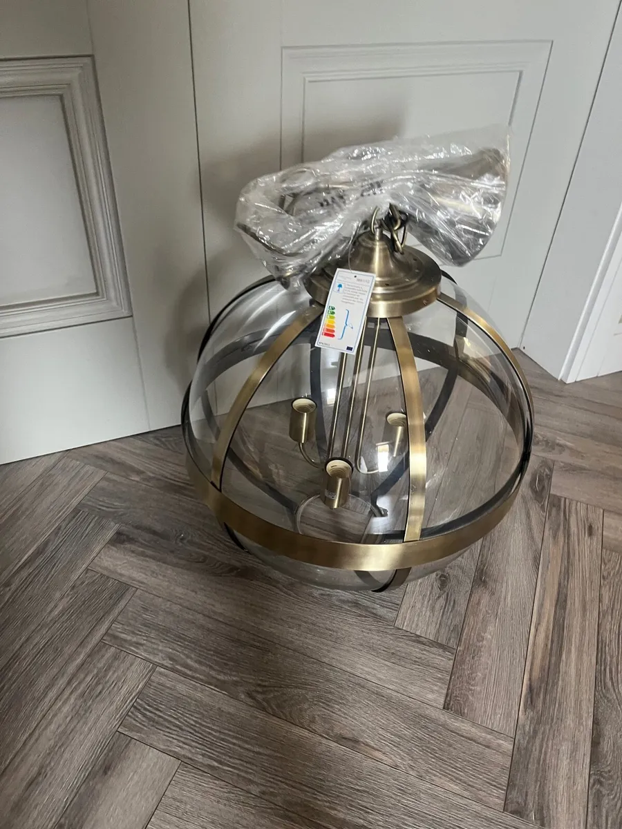 Laura Ashley Brass Sphere Light - Image 3