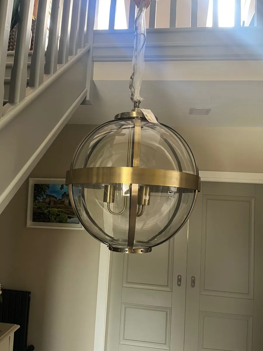 Laura Ashley Brass Sphere Light - Image 4