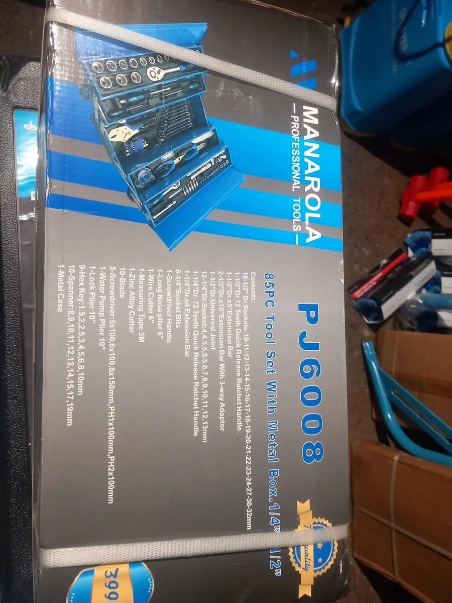 New 85PC Cantilever Tool Metal Box With Tools - Image 2