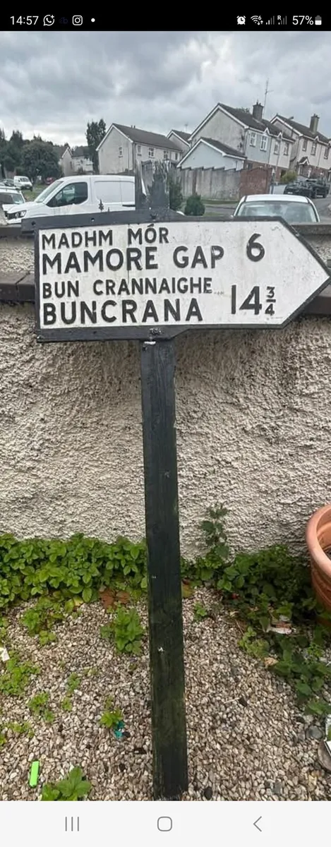 Old Road sign - Image 2