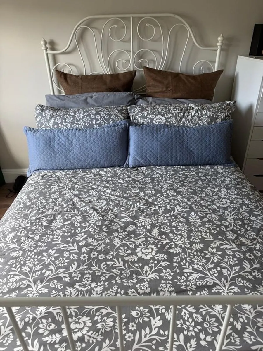 Double Bed Frame and Mattress - Image 1