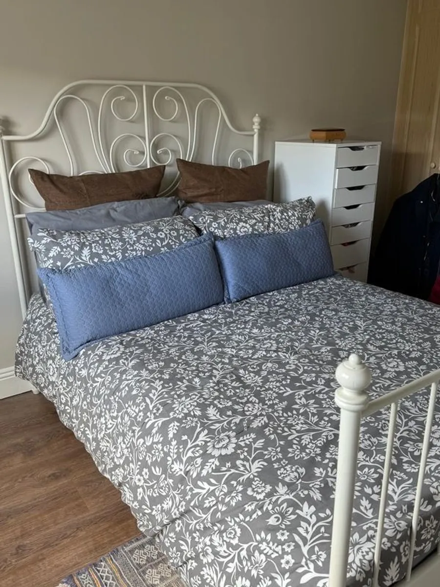 Double Bed Frame and Mattress - Image 2