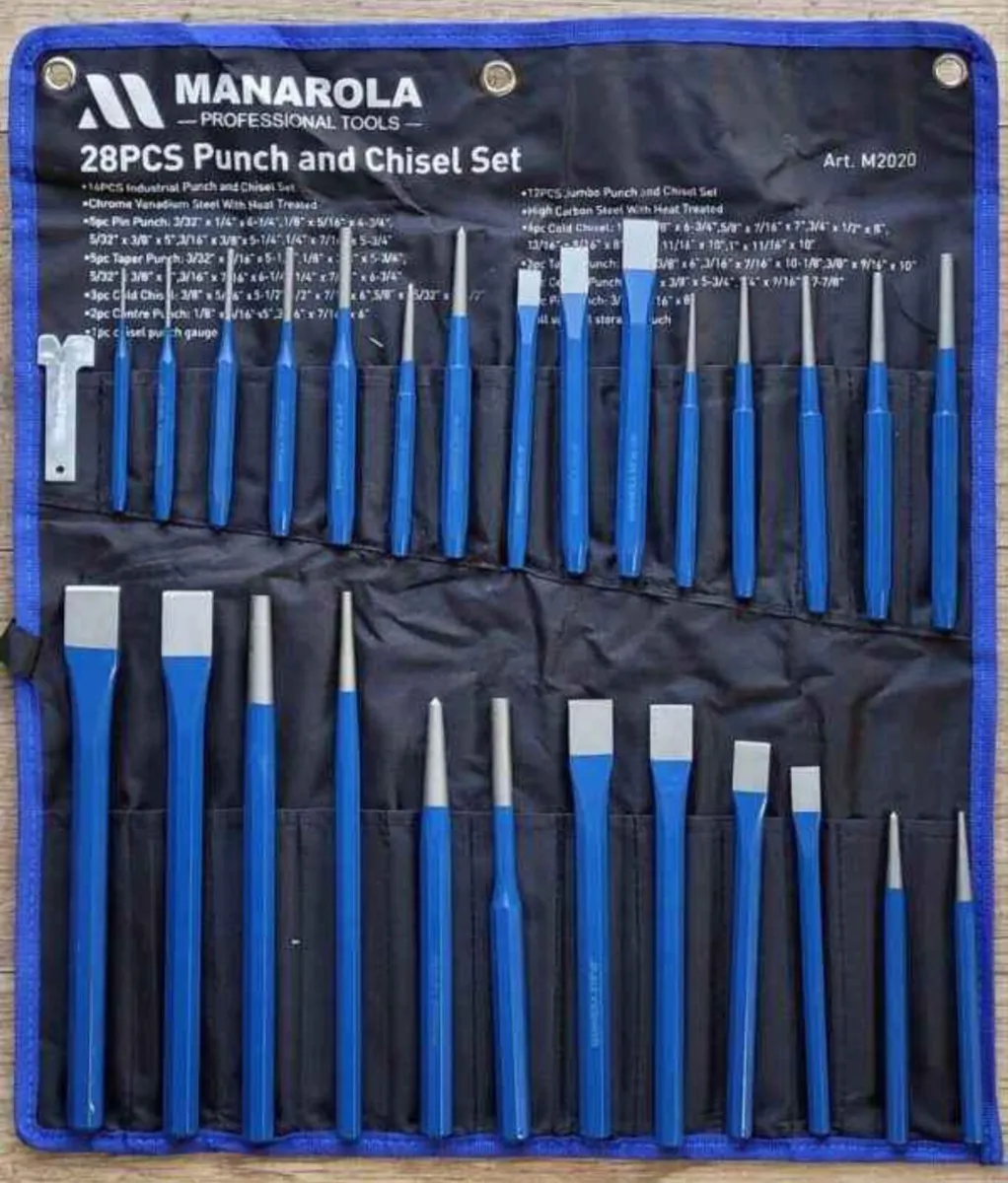 28PC PUNCH AND CHISSEL SET