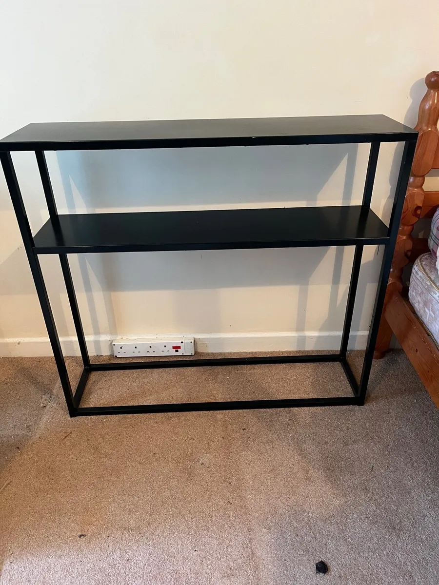 Black metal console table - Image 2