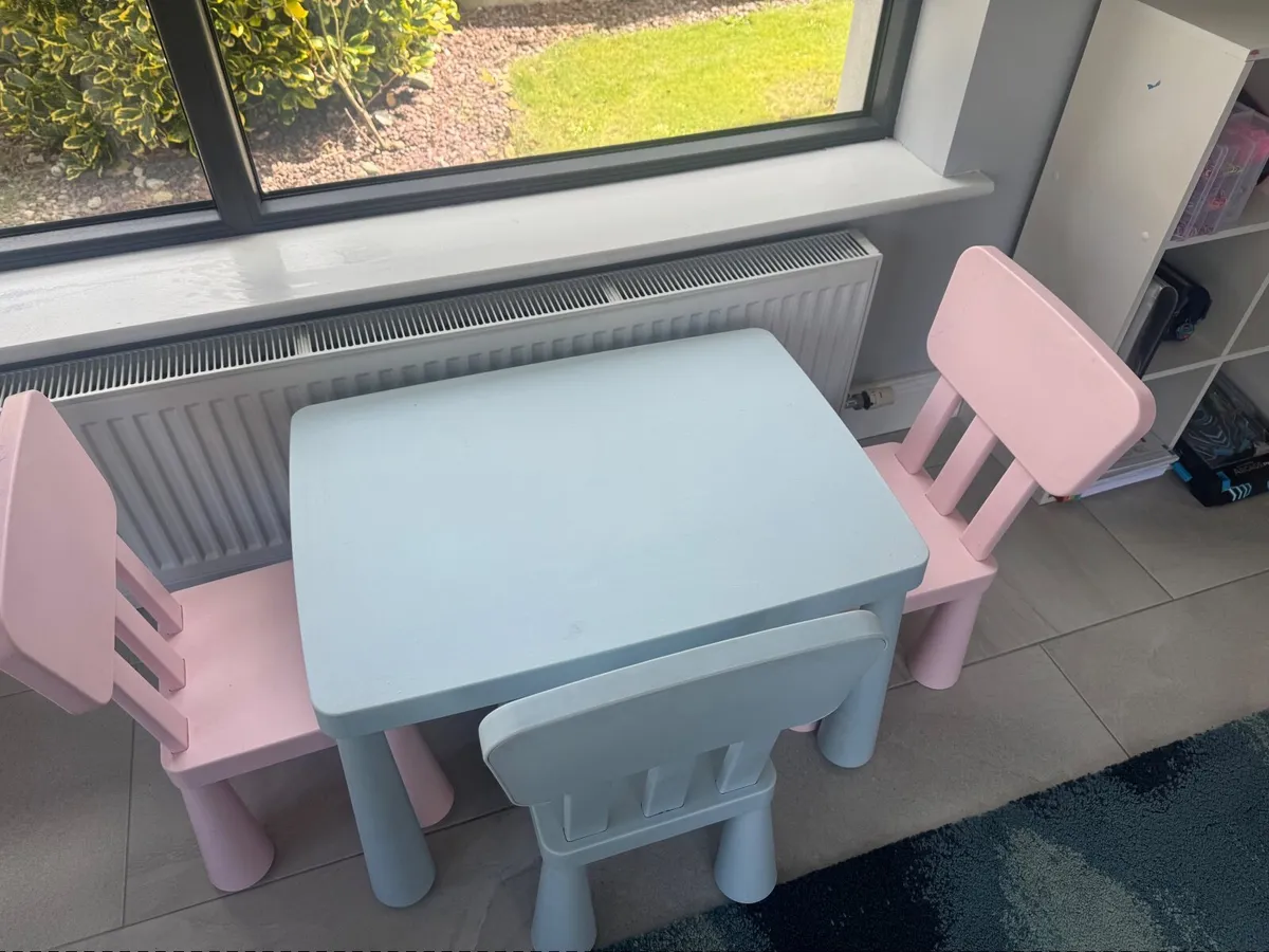 Children’s IKEA table and chairs