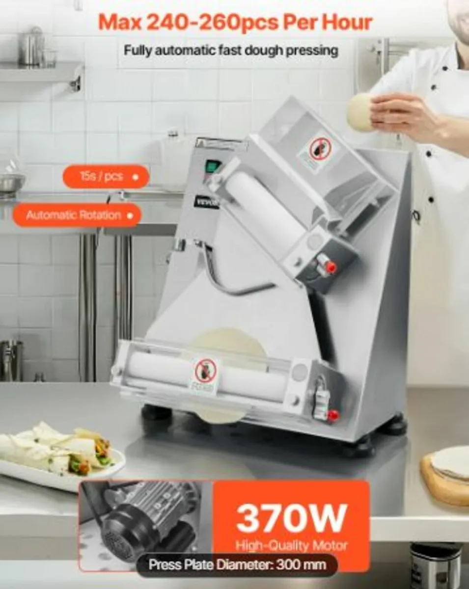 14 Inch Pizza Dough Roller Sheeter Automatic - Image 2