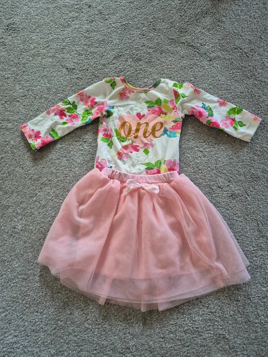 1 year old birthday girl tutu and vest - Image 2