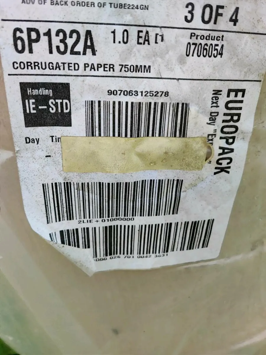 Corrugated packing cardboard roll 750mm - Image 3