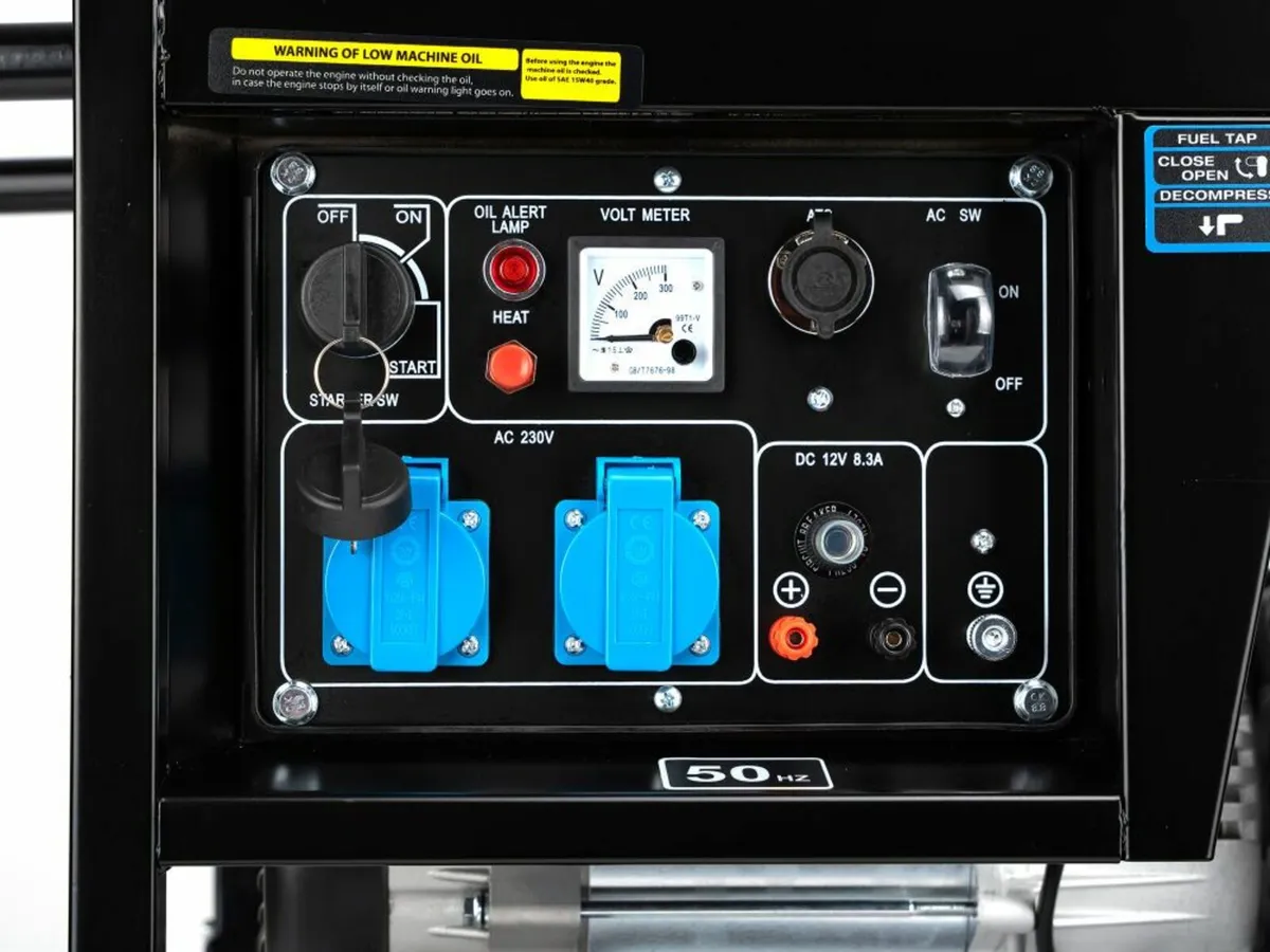 Diesel Generator – TAGRED 7350W | 230V | AVR | ATS - Image 2