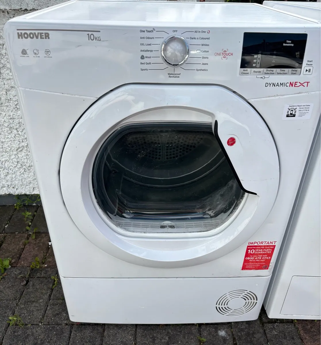 Hoover Condenser Dryer Large 10kg Drum