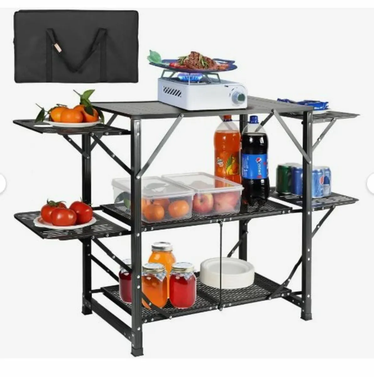 Camping Kitchen Table, One-piece Folding - Image 1