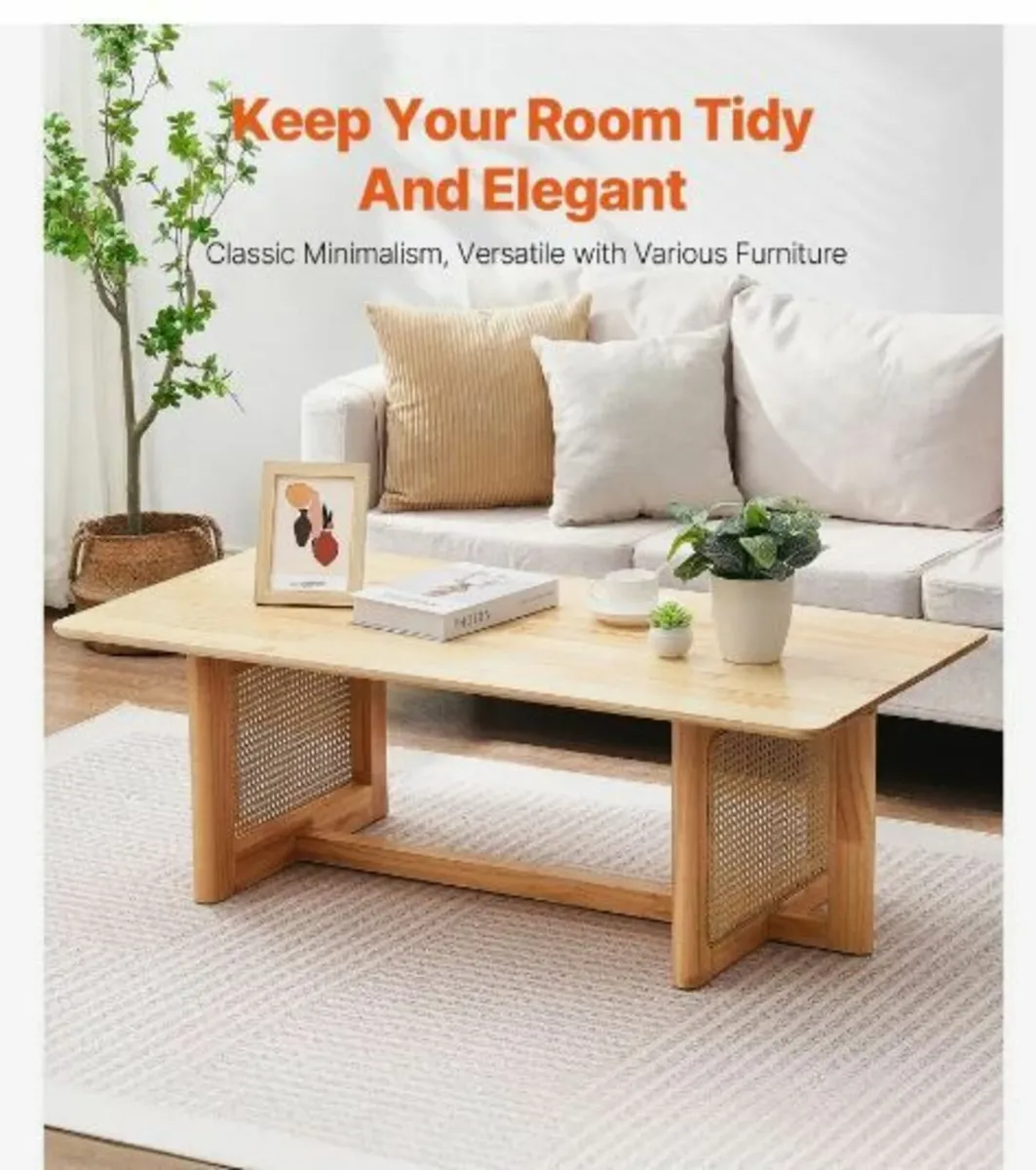 Rattan Coffee Table Rectangle - Image 4