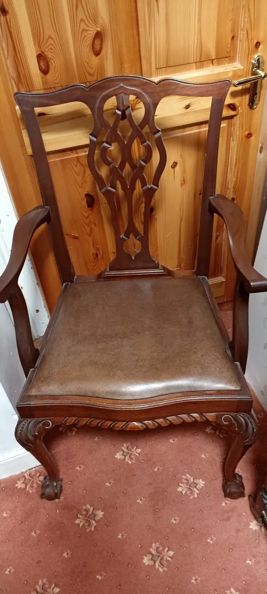 Set of 8 Mahogany Victorian Dining chairs - Image 1