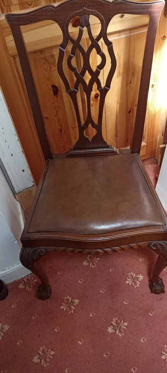 Set of 8 Mahogany Victorian Dining chairs - Image 3