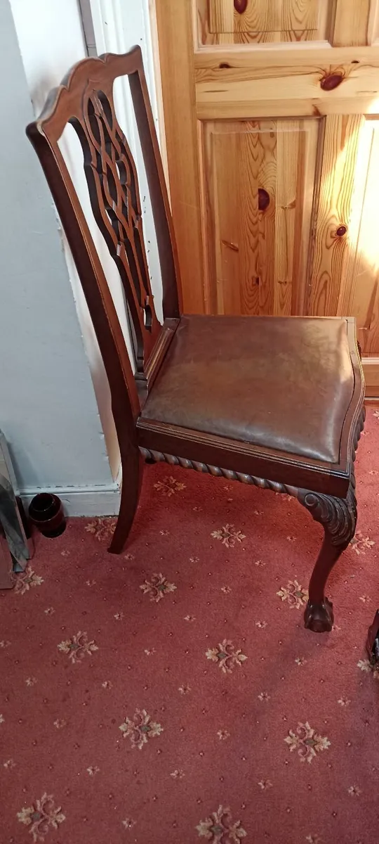 Set of 8 Mahogany Victorian Dining chairs - Image 4