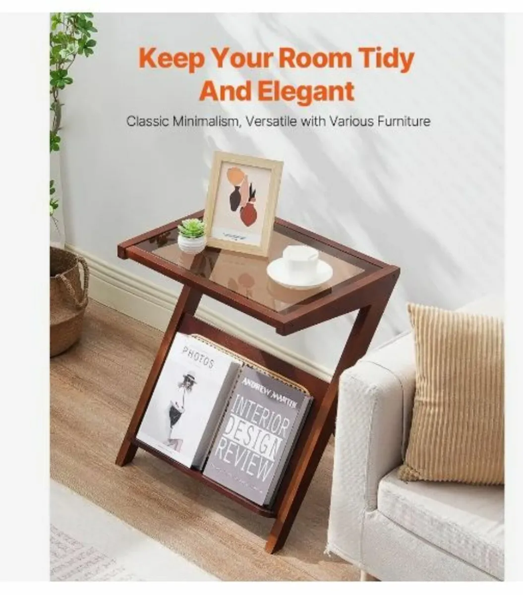 Rattan Coffee Table Z-Shaped Rattan Coffee - Image 3