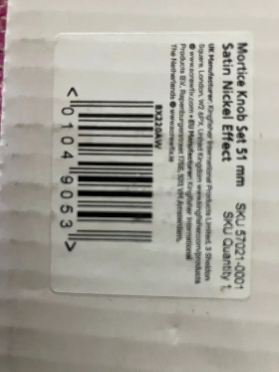 Doorknobs (6) Satin Nickel brand new - Image 3