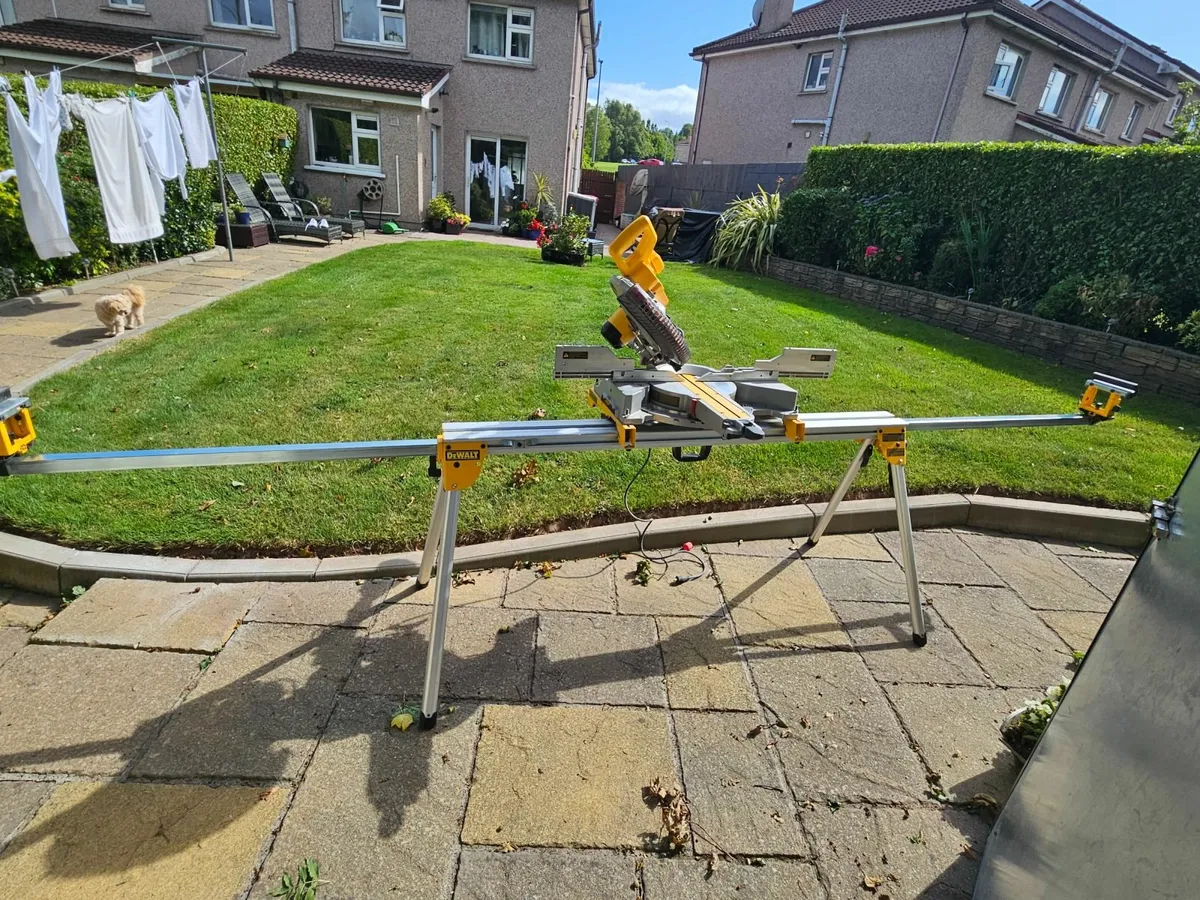 Dewalt 12" Double Compound Saw plus Stand - Image 4