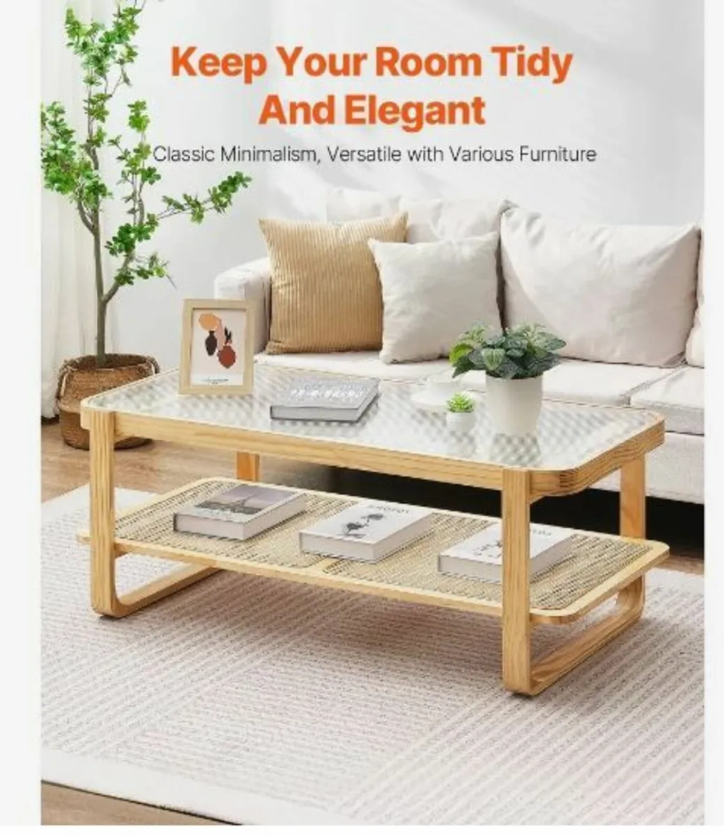 Rattan Coffee Table Rectangle - Image 4