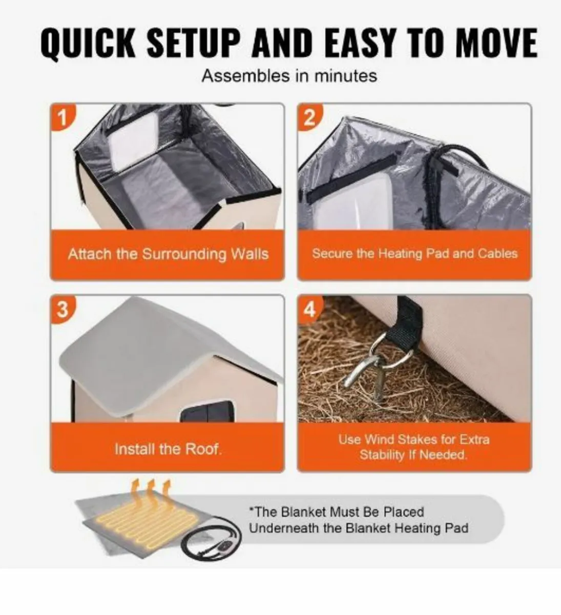 Elevated Heated Cat House Kitty Shelter - Image 4