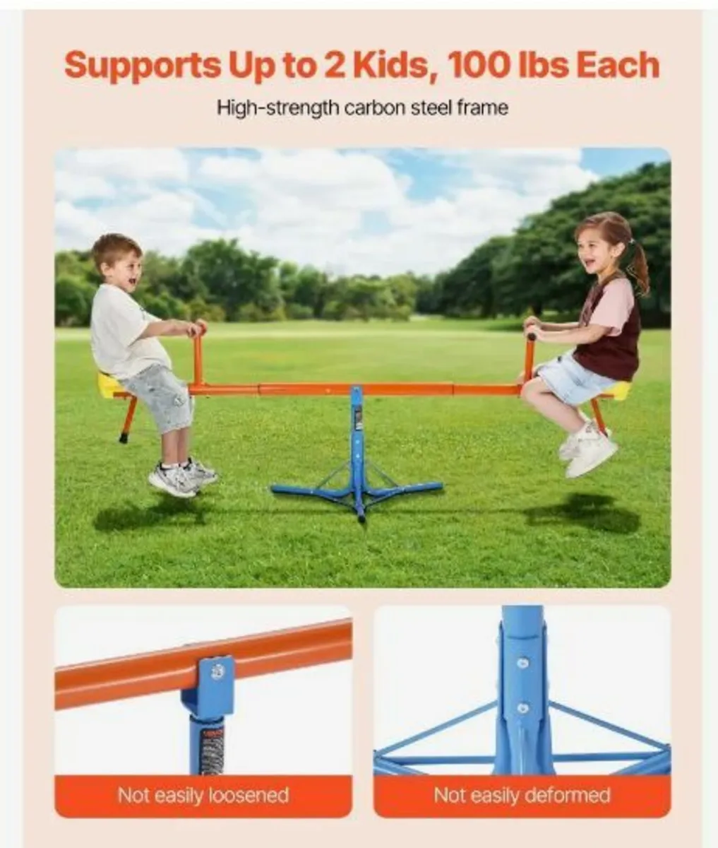 Kids Seesaw 100 lbs Capacity - Image 3