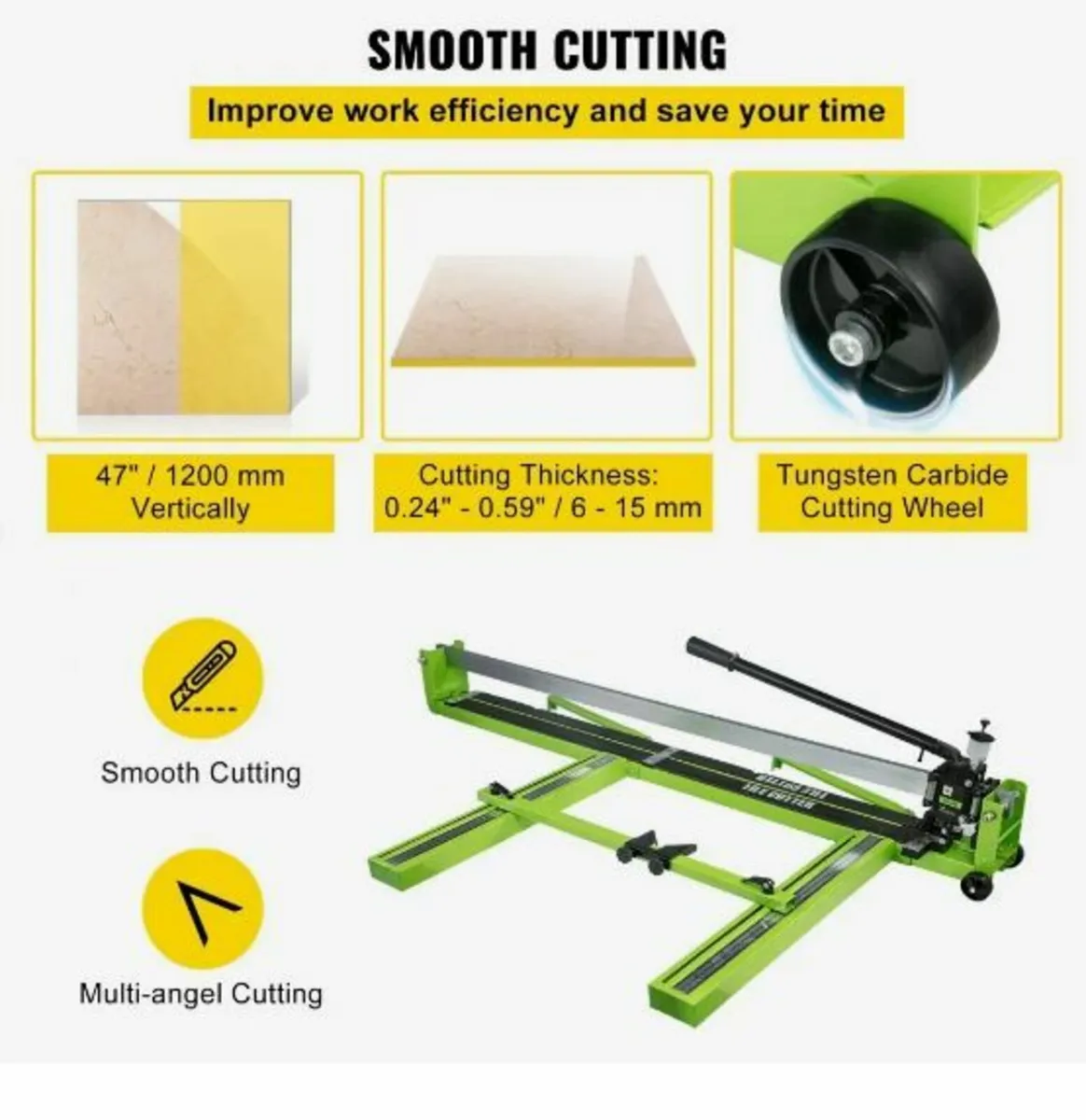 Tile Cutter 47-Inch Manual Tile Cutter 1.4-Inch - Image 2