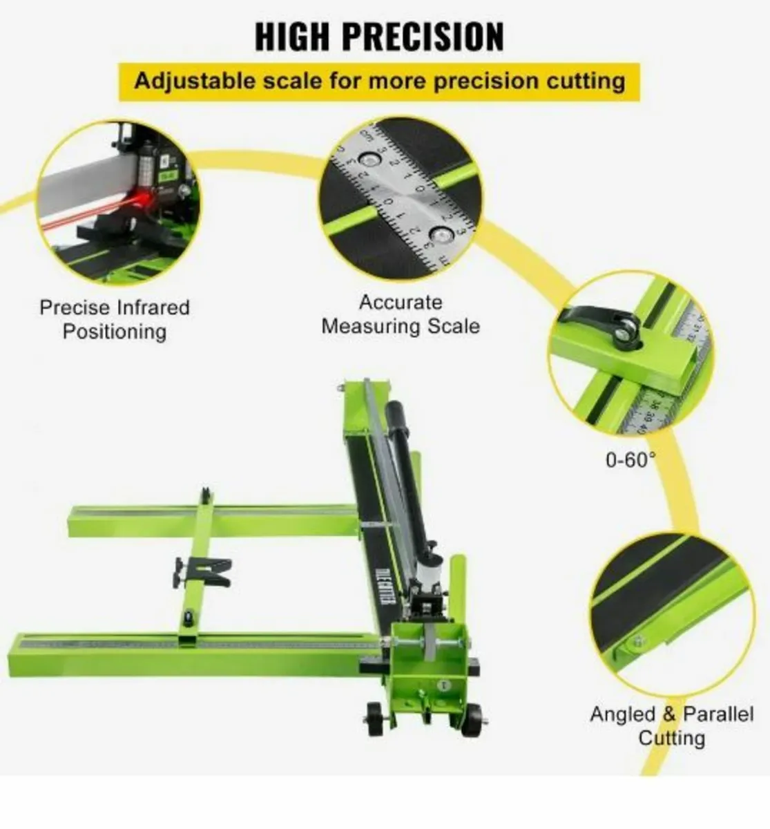 Tile Cutter 47-Inch Manual Tile Cutter 1.4-Inch - Image 3