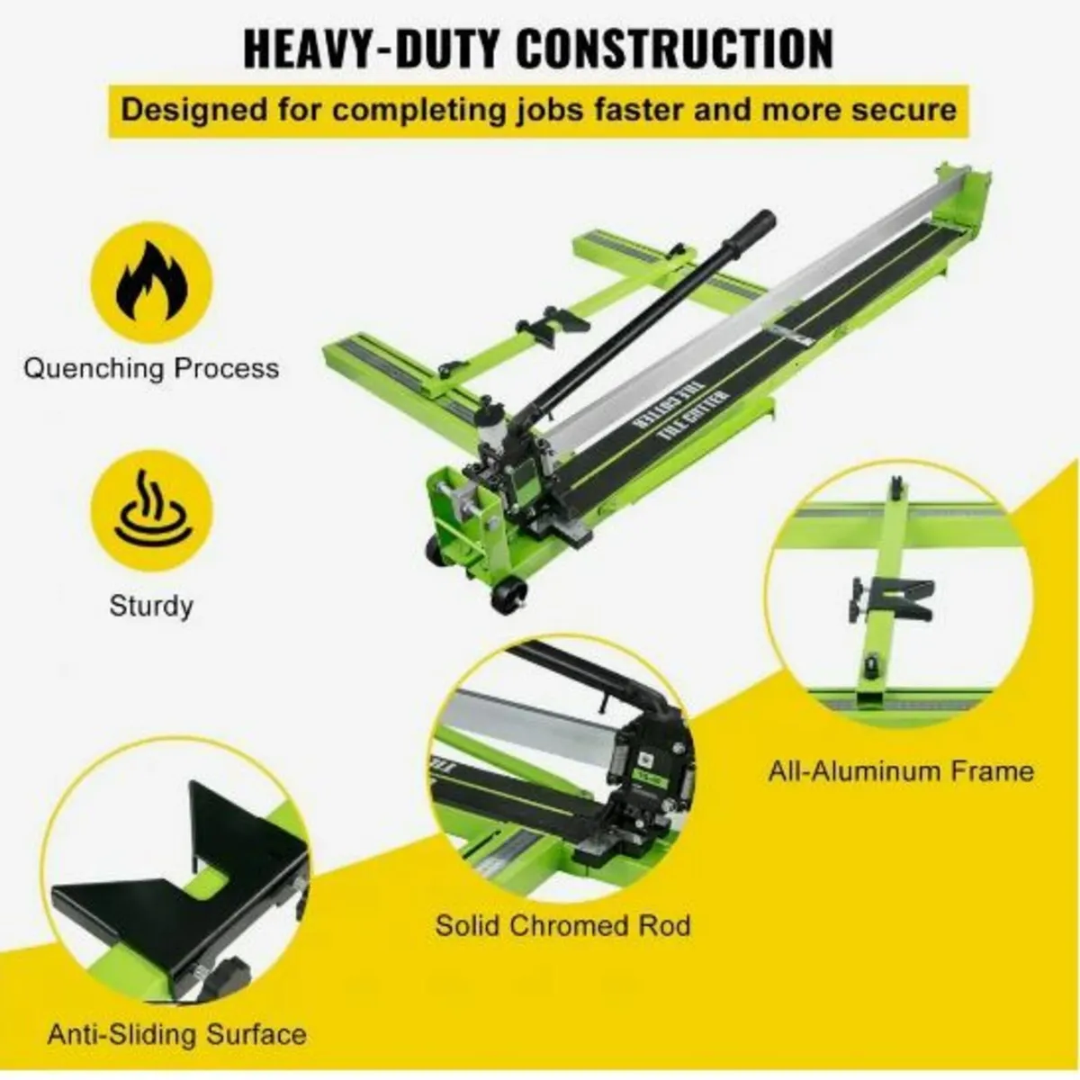 Tile Cutter 47-Inch Manual Tile Cutter 1.4-Inch - Image 4