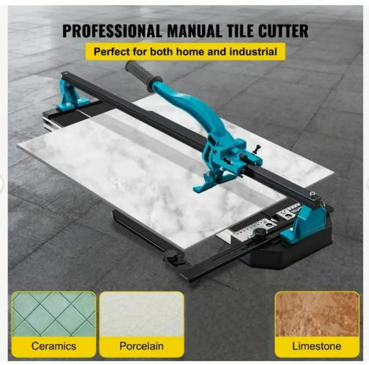 Manual Tile Cutter 1200mm Single Rail Hand Tool - Image 2