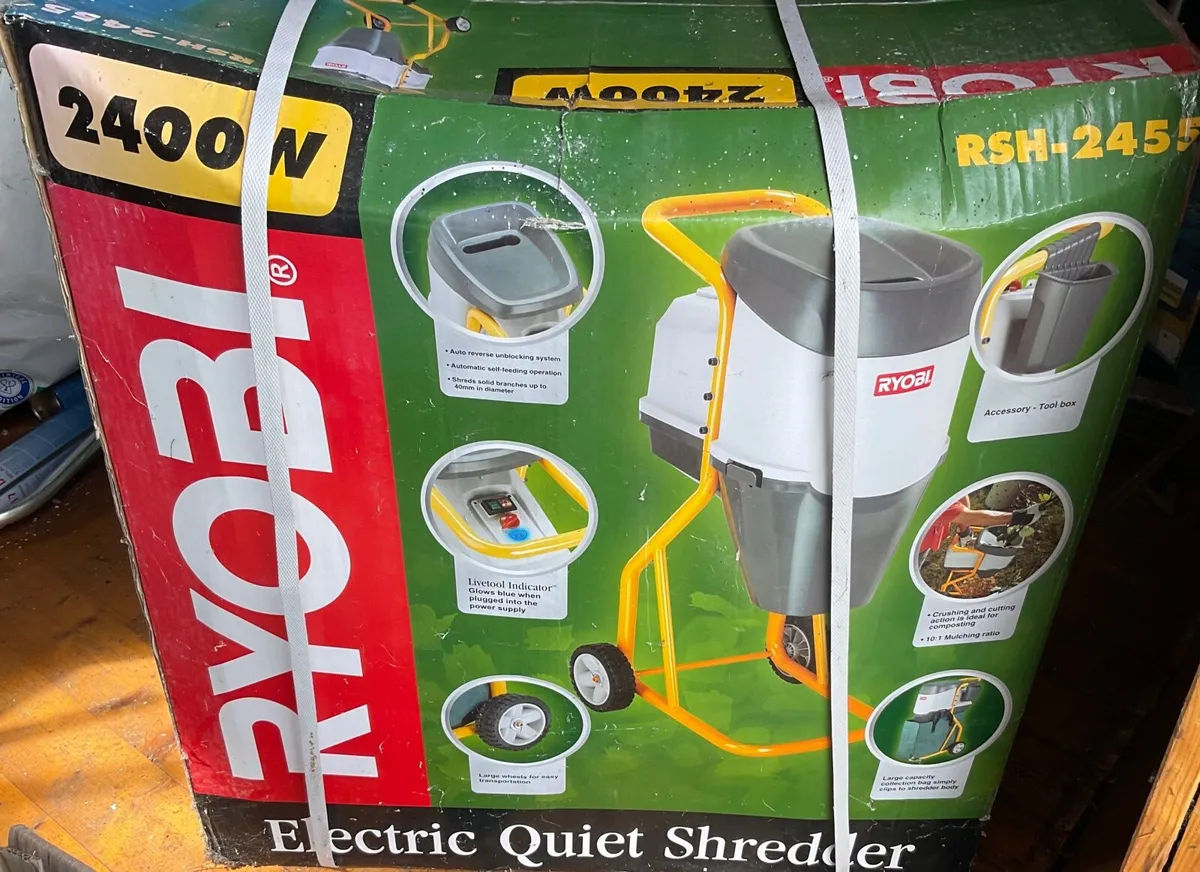 RYOBI electric quiet shredder RSH-2455 .   2400W - Image 2